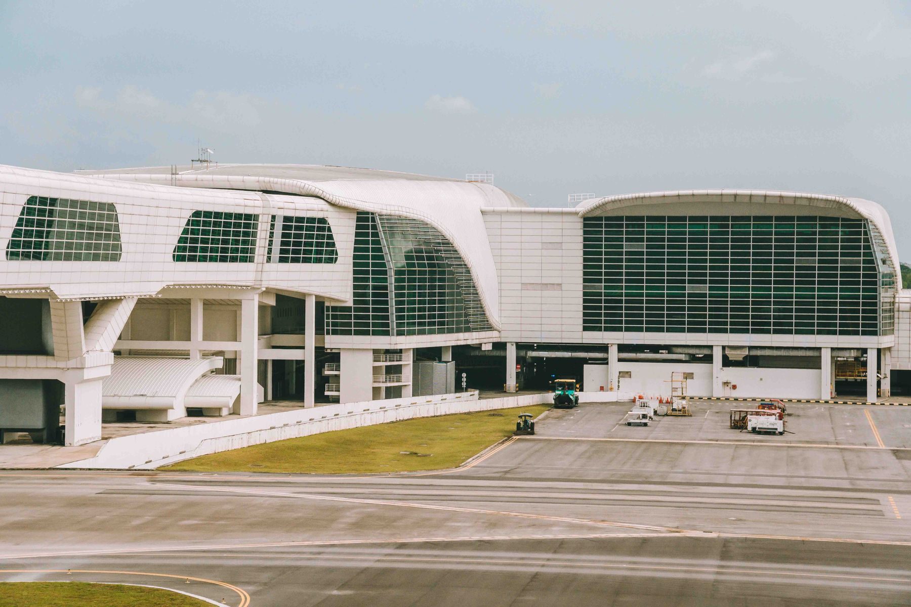 Kuala Lumpur International Airport terminal building on a clear day